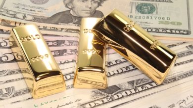 ارتفاع جديد بأسعار الذهب بالتزامن مع تراجع سعر الدولار اليوم