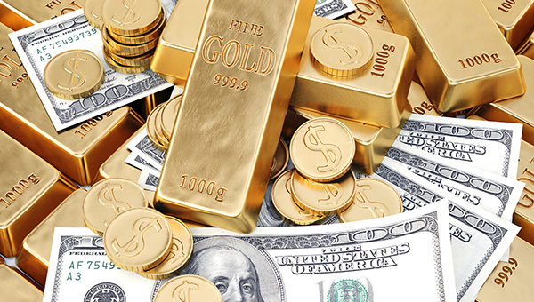 الذهب ينخفض لقاع عامين ونصف وارتفاع كبير لسعر الدولار والسندات بانتظار قرار الفيدرالي الأمريكي
